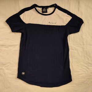 Bee Inspired Colorblock Tee T Shirt Crew Neck Embroidered Logo Size XS